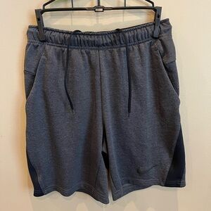 Nike Gray Athletic Shorts with Elastic Waistband